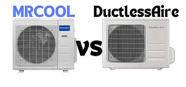 Mini split brands to avoid Consumer Reports 2026 — MRCOOL vs DuctlessAire outdoor condenser units compared side by side