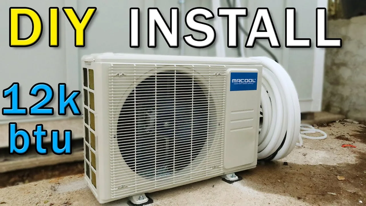 MRCOOL DIY 4th Gen 12,000 BTU pre-charged mini split outdoor unit install
