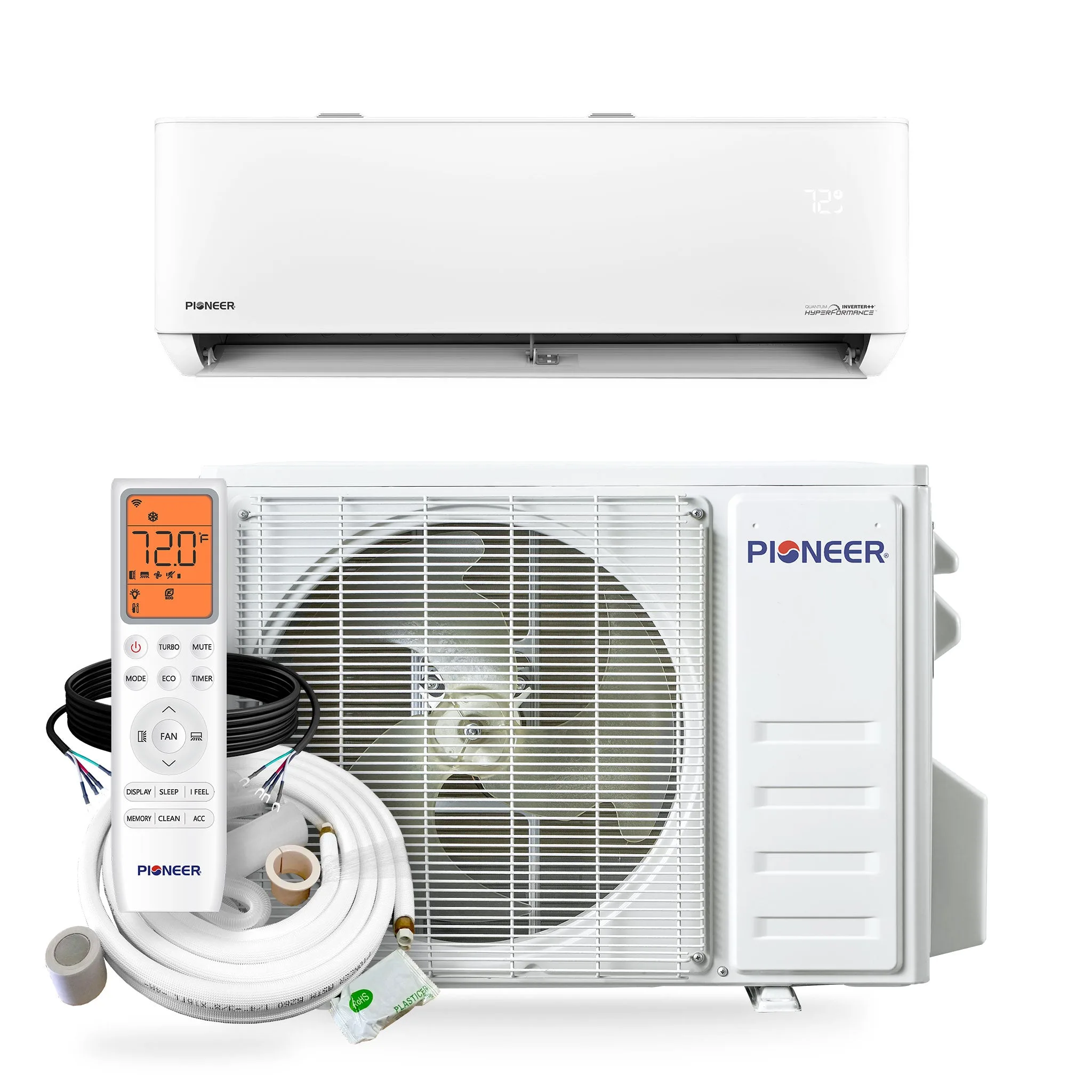 Pioneer Quantum Hyperformance YN012GLSI25RPH 12,000 BTU mini split indoor wall unit