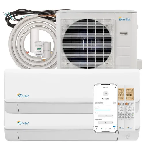 Senville Elite SENE-12EL 12,000 BTU cold-climate mini split outdoor unit, 29.4 SEER2